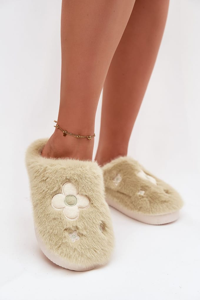Soft Bloom Slippers - Olijfkleur / 36/37