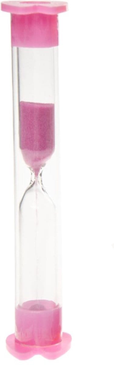 Zandloper - badkamer douche - spelletjes timer - roze - 3 minuten