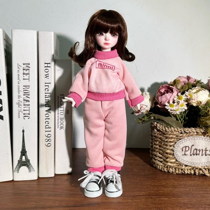 1/6 BJD Pop Mode 30cm Volledige Set Pop Kinderen Meisjes Pop Speelgoed Cadeau Pop Jurk gray