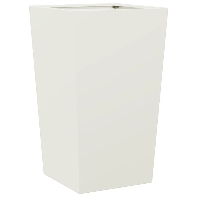 vidaXL - Plantenbak - 45x45x75 - cm - staal - wit