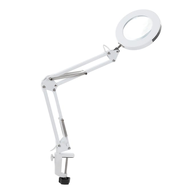 Vergrootglas met Licht Instelbare 3 Kleurtemperatuur 11 Helderheid 5x Vergroting Opvouwbare Klem