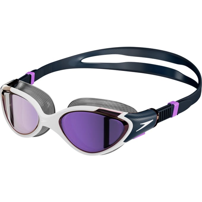 Speedo Womens/Ladies 2.0 Mirror Biofuse Swimming Goggles One Size blauw/paars