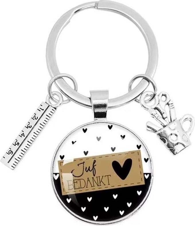 Sleutelhanger voor juf | juf bedankt | kado juf