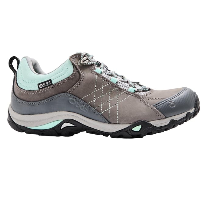 Oboz Waterdichte leren wandelschoenen voor dames (Houtskool/Strand)