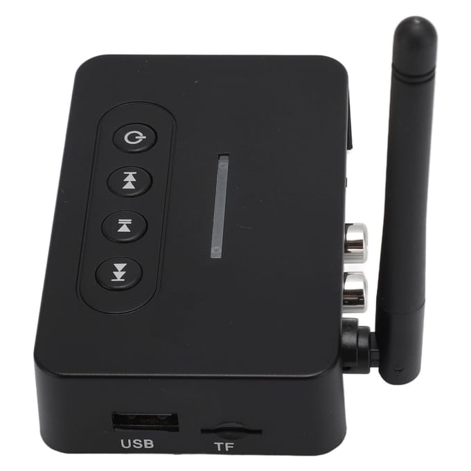 Bluetooth 5.1 Geluidsontvanger Zender 2 in 1 met Afstandsbediening HiFi Geluidsadapter met AUX RCA NFC voor black