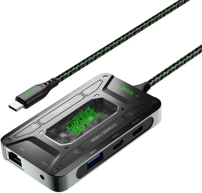 Xcruiser 7-in-1 USB-C Docking Station HDMI 4K | PD 100W | LAN | USB 3.0 | Audio Adapter voor Laptop MacBook iPad