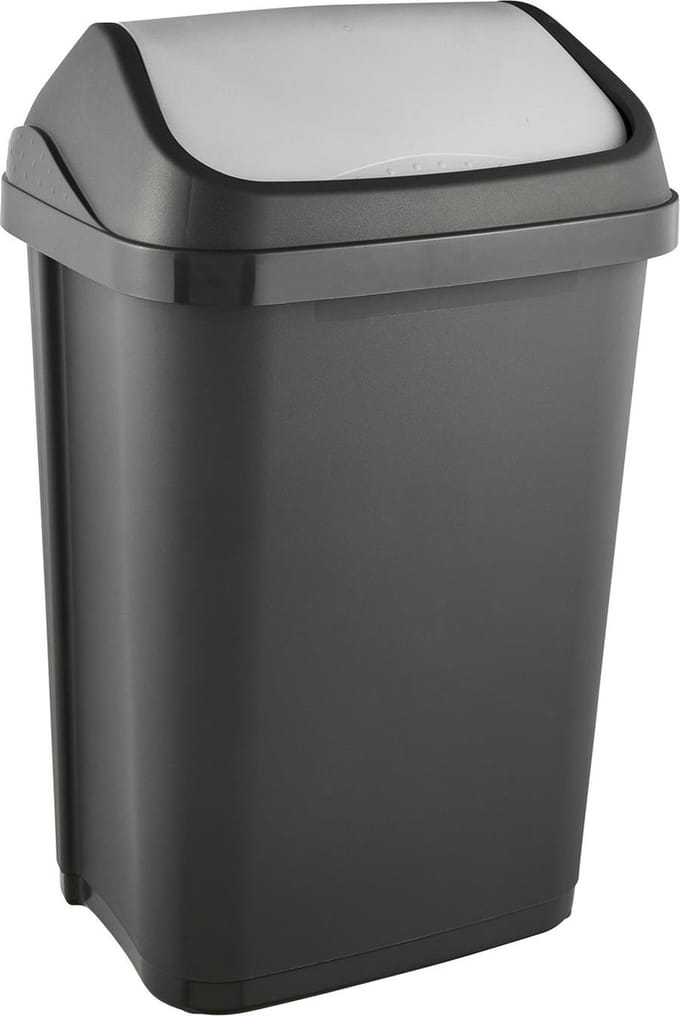 Keeeper Swing Bin - Prullenbak / Vuilbak 33x25x54 - 25 L - Zwart