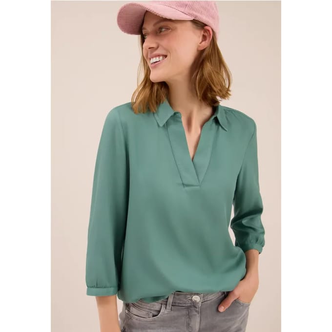 Blouse in effen kleur