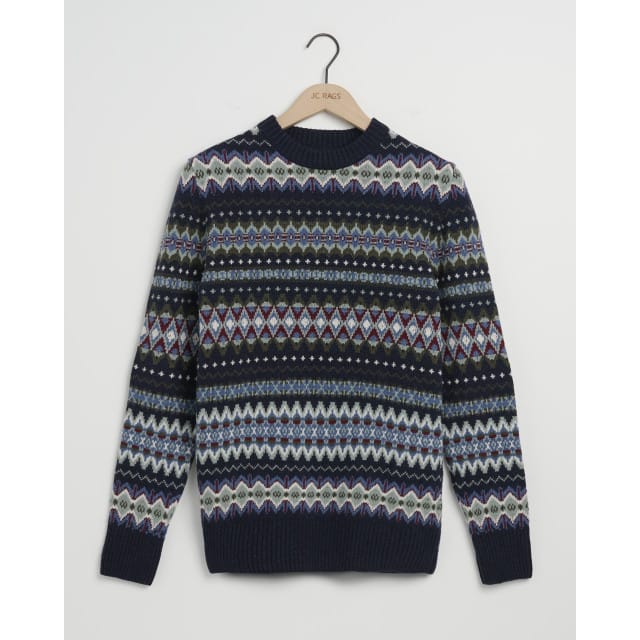 JC Rags Ramble Jersey Round Neck Sky Captain Taille: S | Pulls Outlet | Homme