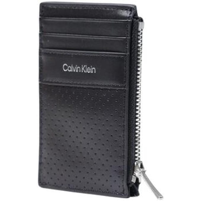 Portemonnee Calvin Klein Jeans PERFORATED N/S ZIP CARDHOLDER LV04D1213G