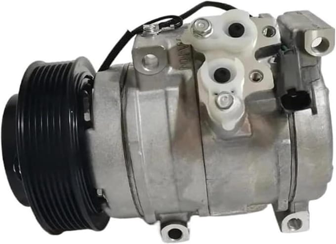 Airco Compressor - Koelpomp Auto - Rijcomfort Verhogen - Met Koppeling - 12V - Zwart