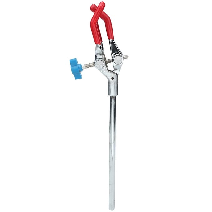 Pince de laboratoire à trois doigts Pince d'extension multifonctionnelle pour bécher à condensateur white