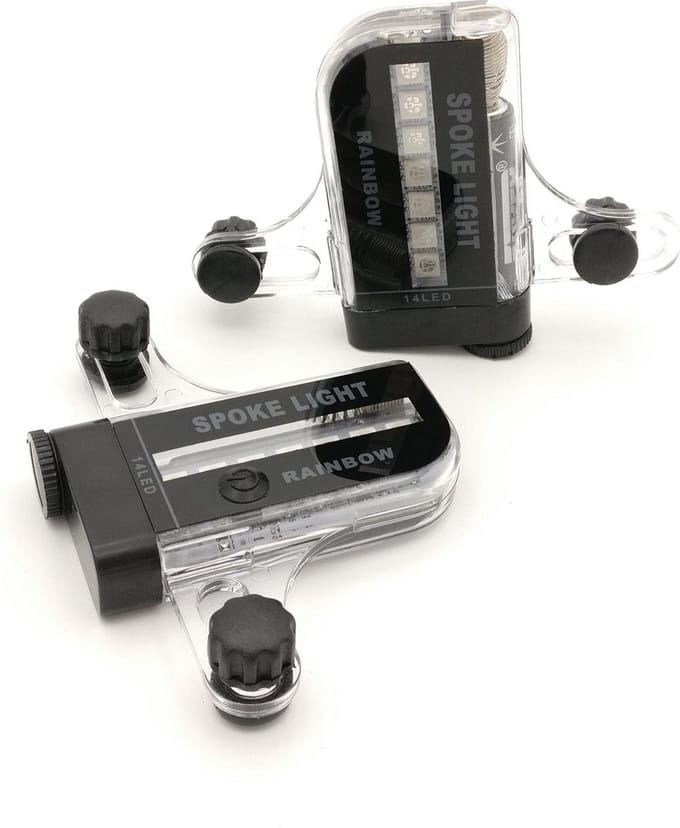 Spaakverlichting fiets – 14 LED lampjes – spaak licht – fietswiel verlichting – 30 patronen – Set van 2
