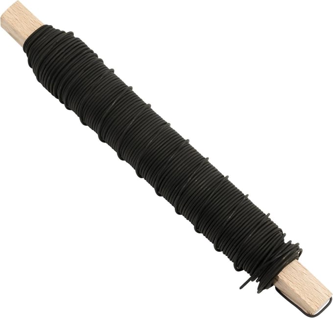 Bloemendraad Rol - Metaaldraad - Bloemschikken - Flexibel en stevig - 08 mm x 25 m - Zwart