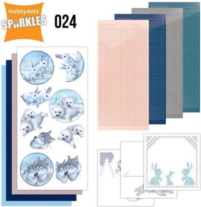 Amy Design Hobbydots Sparkles Winterfriends Nr 024
