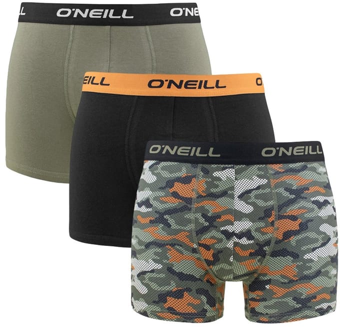 O'Neill heren 3P boxers camouflage groen & zwart