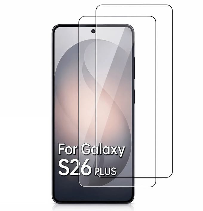 Screenprotector Gehard 9H Geschikt voor Samsung Galaxy S26 Plus – Anti-kras - 2-Pack Tempered Glas