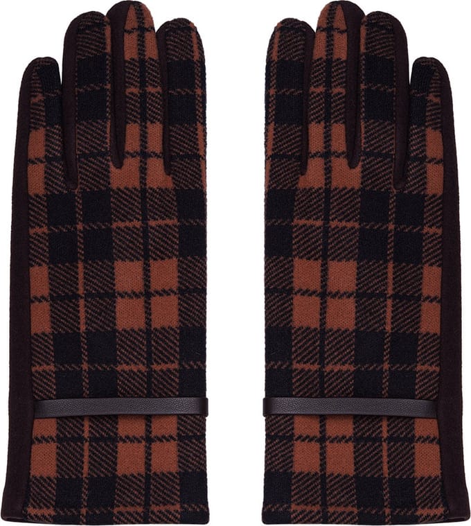 Yehwang - Handschoenen - Geblokt - Bruin