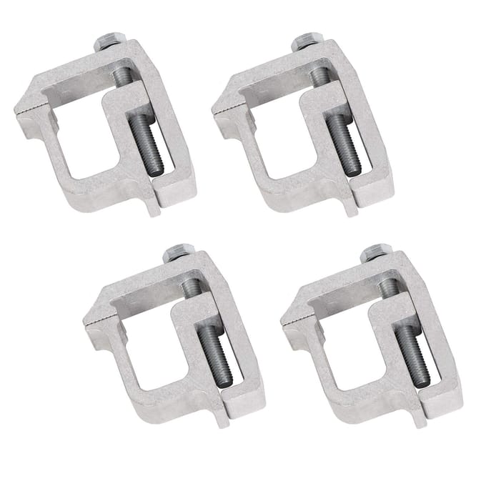 Set van 4 Montageklemmen voor Utility Rail Systeem voor Truck Cap Heavy Duty Bevestiging TL?2002 white