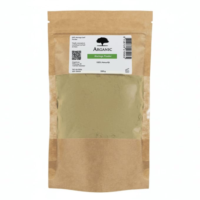 Moringa Poeder - 250 gram - 100% Natuurlijk - Voor Voeding, Huid & Haar