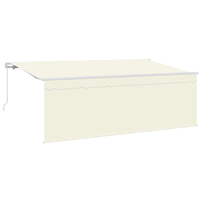 vidaXL - Uitschuifbare - luifel - Crème - 400 - x - 200 - cm - Polyester - en - Aluminium