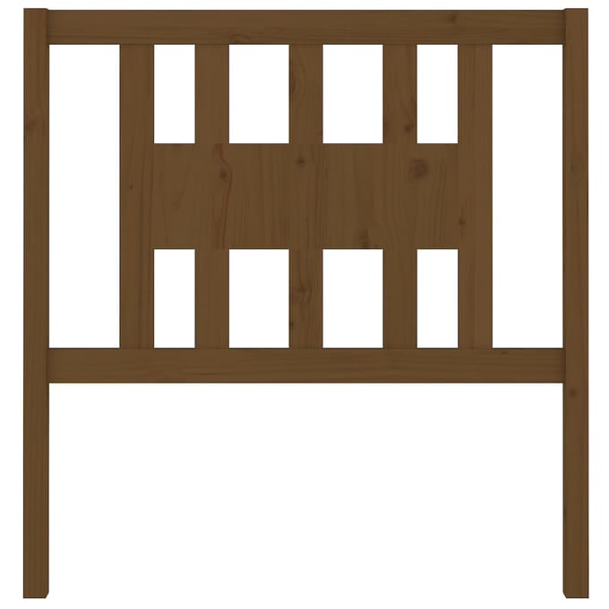 vidaXL Hoofdbord 106x4x100 cm massief grenenhout honingbruin