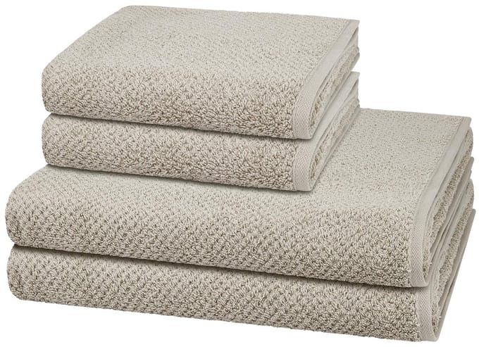 Cawö Sonstiges 2 X handdoek 2 X douchehanddoek - in set 4 pack Pure