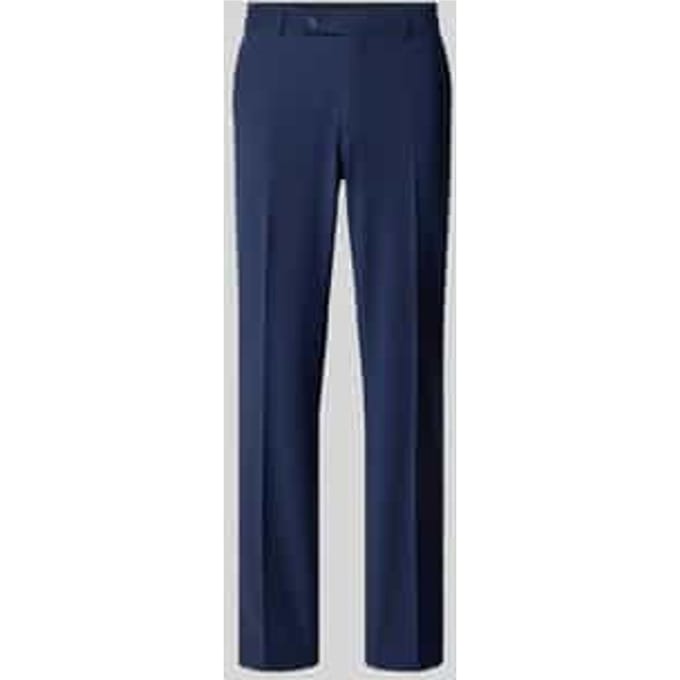 Pantalon met vouw en steekzakken