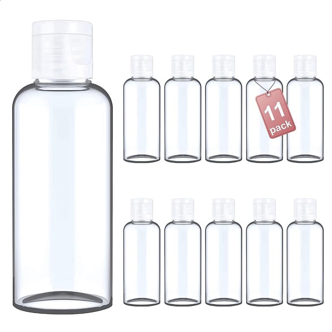 Flip Cap Cosmetische flessen, 16x60 ml, 11x100 ml