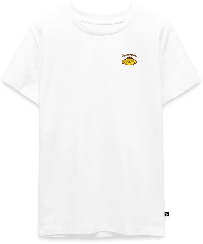 Pompompurin Geborduurd Portret Premium T-Shirt Tiener