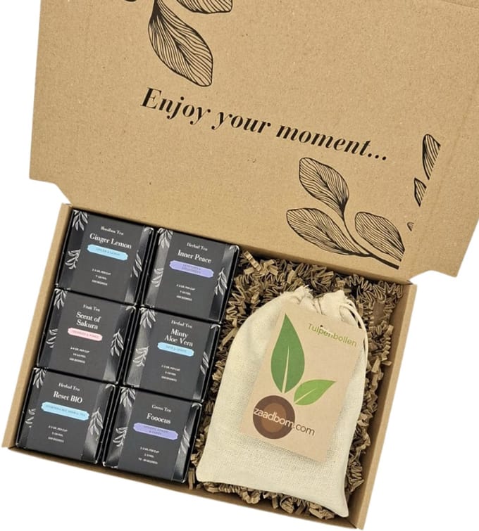 Zen Tea & Tulpenbox - Theepakket Cadeau