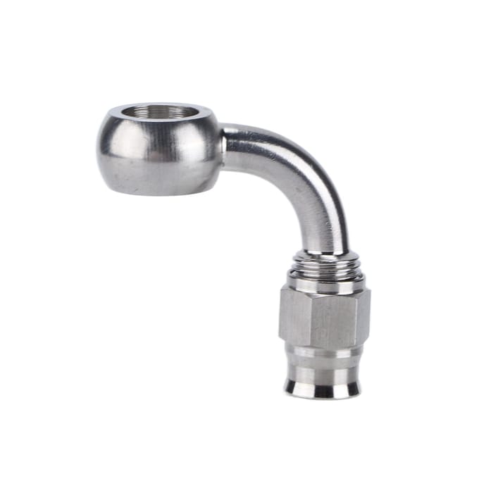 AN?3 Banjo Oog Remslang Fitting RVS 90 graden Adapter Auto Accessoires