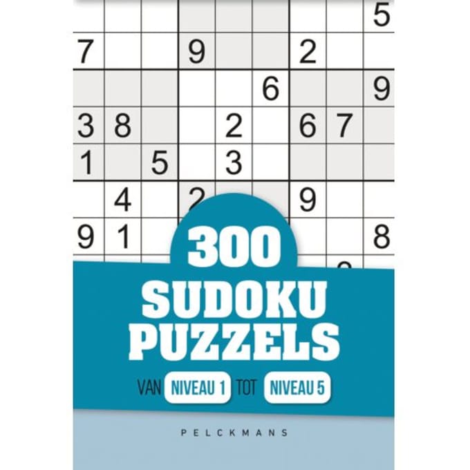 300 Sudoku puzzels - sudoku - niveau 1 tot 5