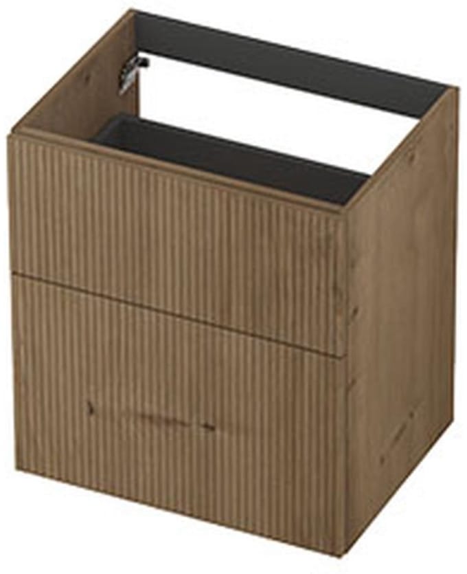 INK - Onderkast 2L A-sym Fin. Gefr. Tbv Greep - 600x450x650 Mm - Ash Grey