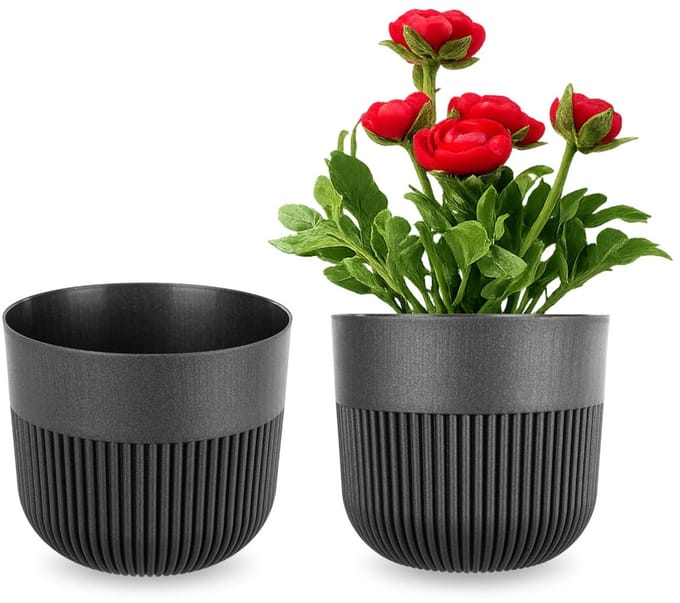 KADAX Bloempot Alia 15 grafiet