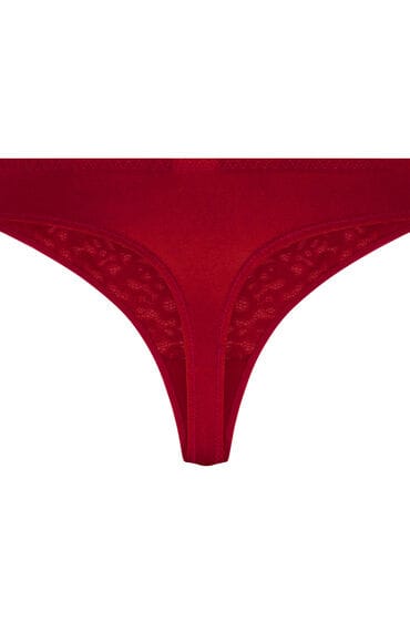 Hunkemöller Dames Lingerie String Marine - Rood - maat S