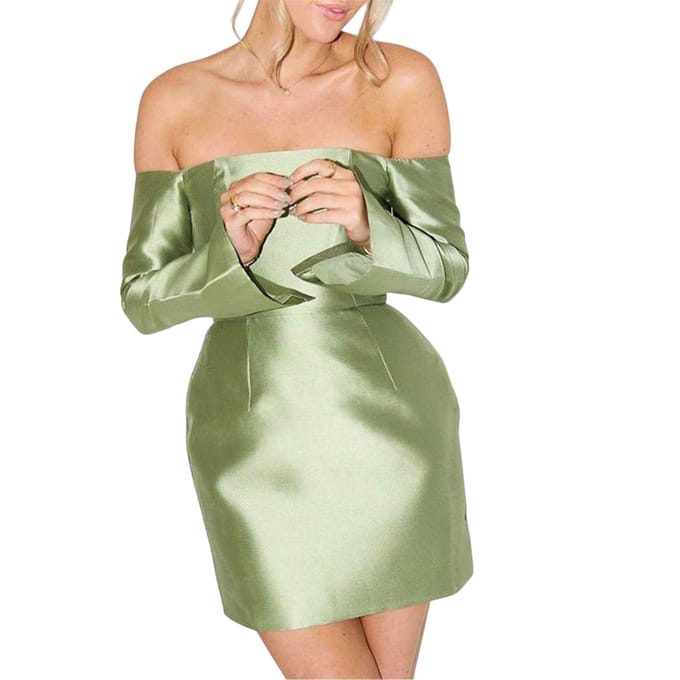 Odd Muse Dames: Om The Ultimate Mini-jurk (Groen)