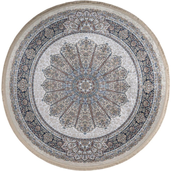 Muratap Star rond klassiek oosters vloerkleed wasbaar 200 cm rond