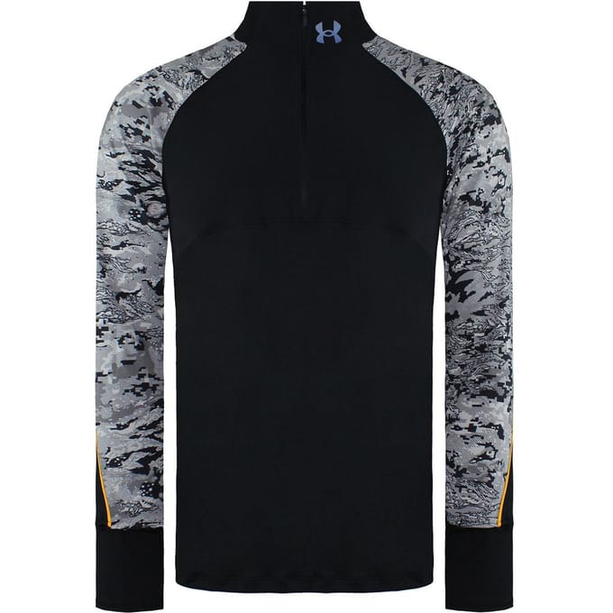 Under Armour Zip Up Zwart/Grijs Heren Qualifier Run 2.0 II Sweaters 1365664 002
