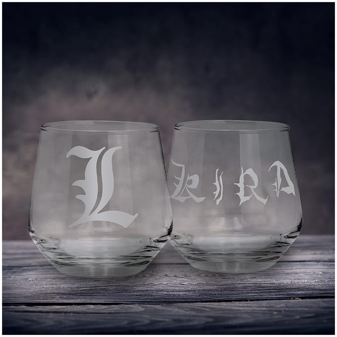 Death Note - Anime Glazenset - Kira & L - voor Geen - transparant