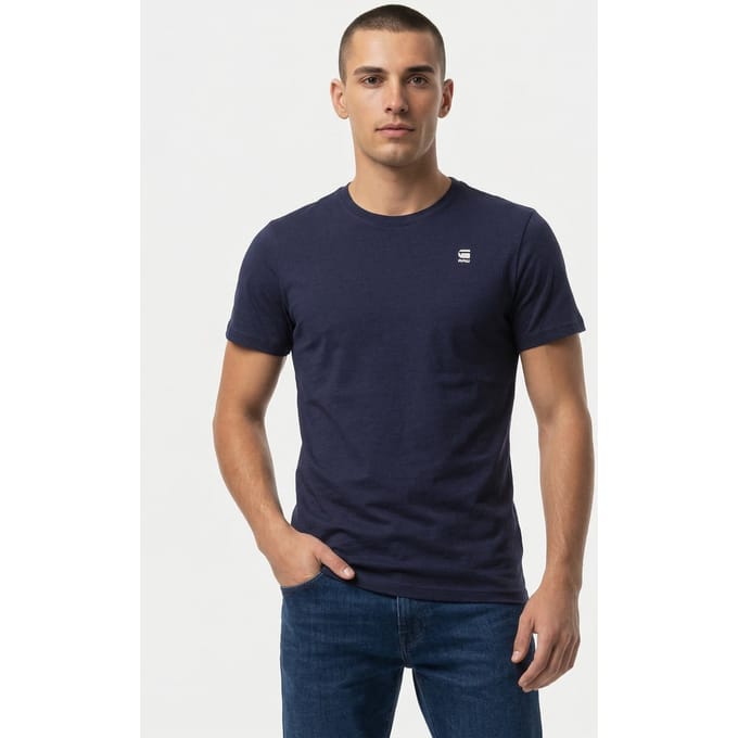 G-Star Graw Slim R T S/s Sartho Blue Taglia: M | Magliette basic Outlet | Uomo | Blu