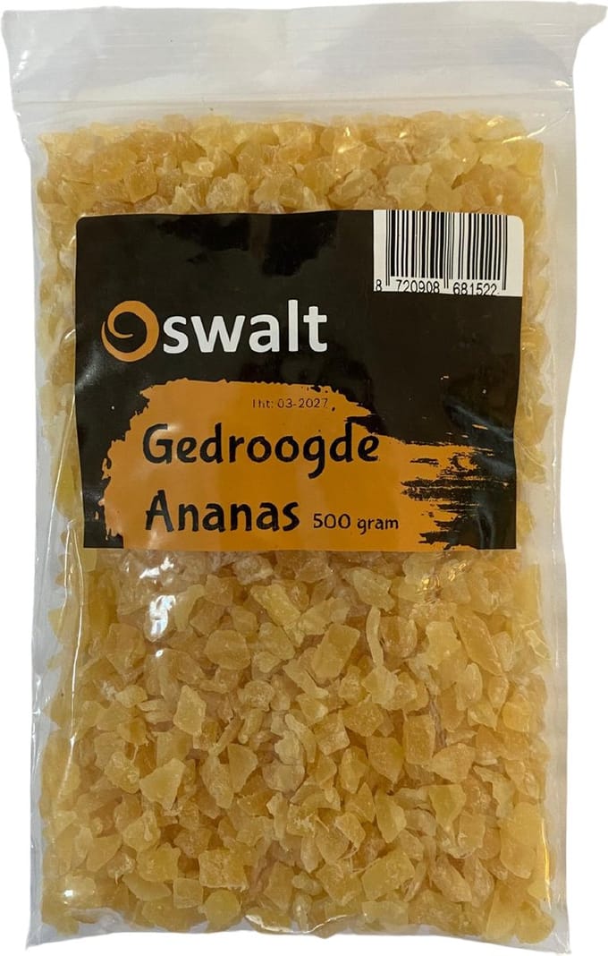 Oswalt gedroogde ananas - 500 gram - knaagdiersnack