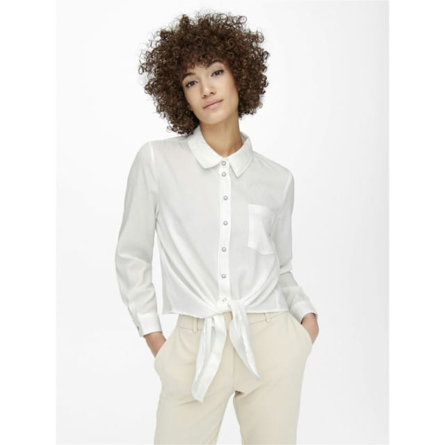 Only onllecey ls knot shirt noos 15195910 cloud dancer