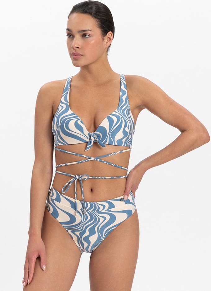 Swirl push-up bikinitop