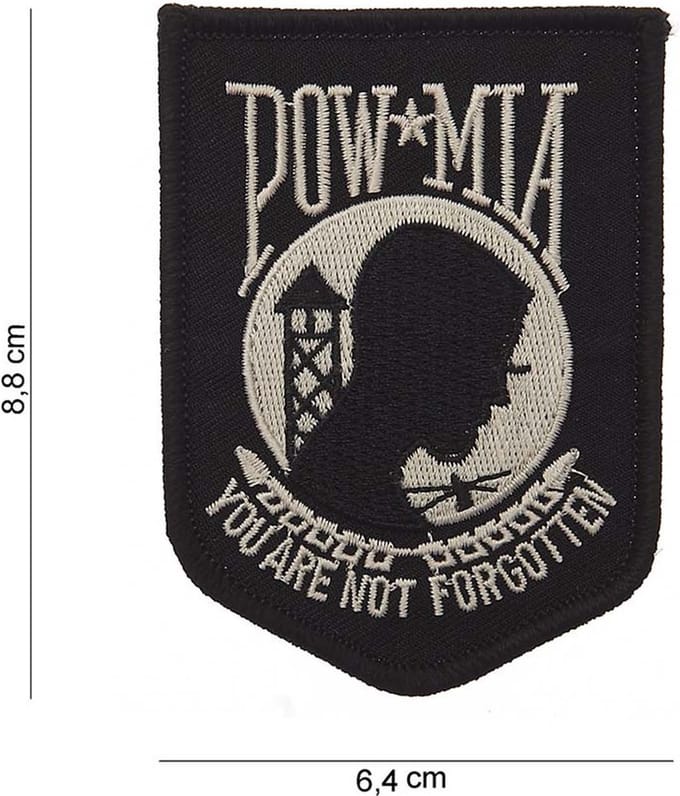 Embleem stof Pow mia zwart