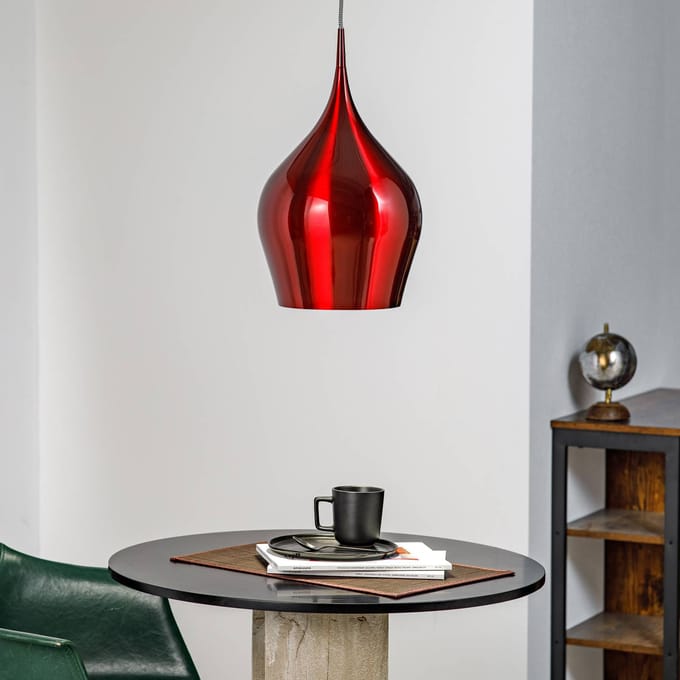 Searchlight Wijnrode hanglamp Vibrant
