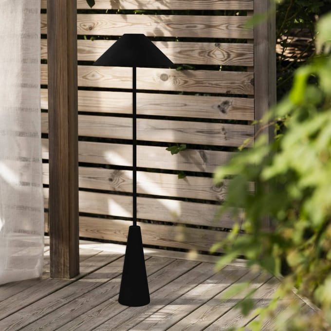 Globen Lighting Accu-buiten vloerlamp Cannes, zwart, IP54