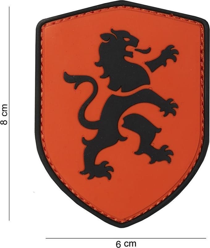 101 Inc Embleem 3D Pvc Schild Hollandse Leeuw Oranje  10026