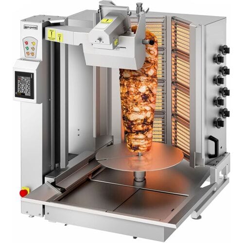 GGM Gastro Gas Dönerroboter mit Schneidsystem - V-Form - 8 Brenner - max. 130 kg