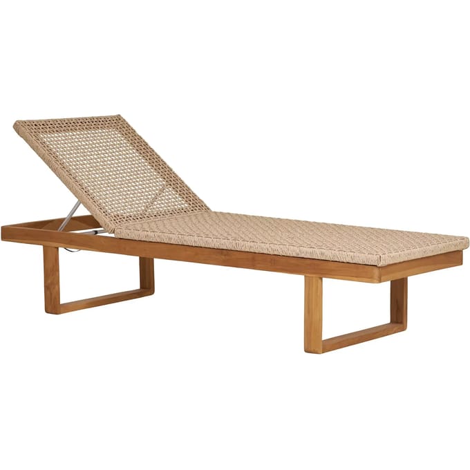Ligbed Naturel - Teakhout & Rotan - 190x65x38 cm - Ligbed Derby - House Nordic